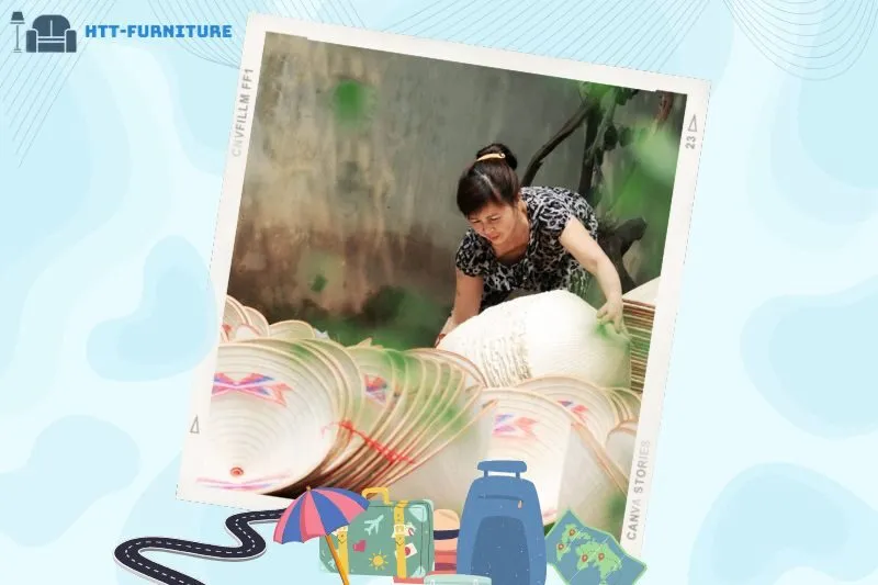 Nghề làm nón lá truyền thống tại làng Chuông