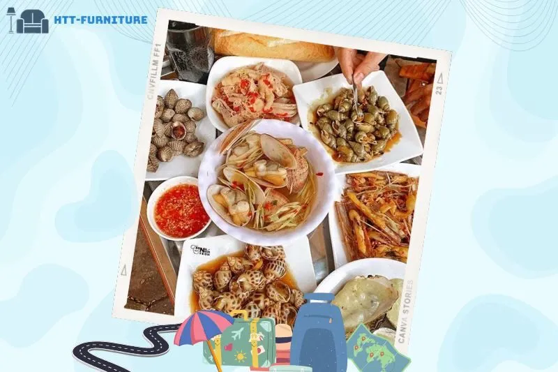 Ẩm thực Long Hải: Ăn ngay trên bãi biển, không thể quên